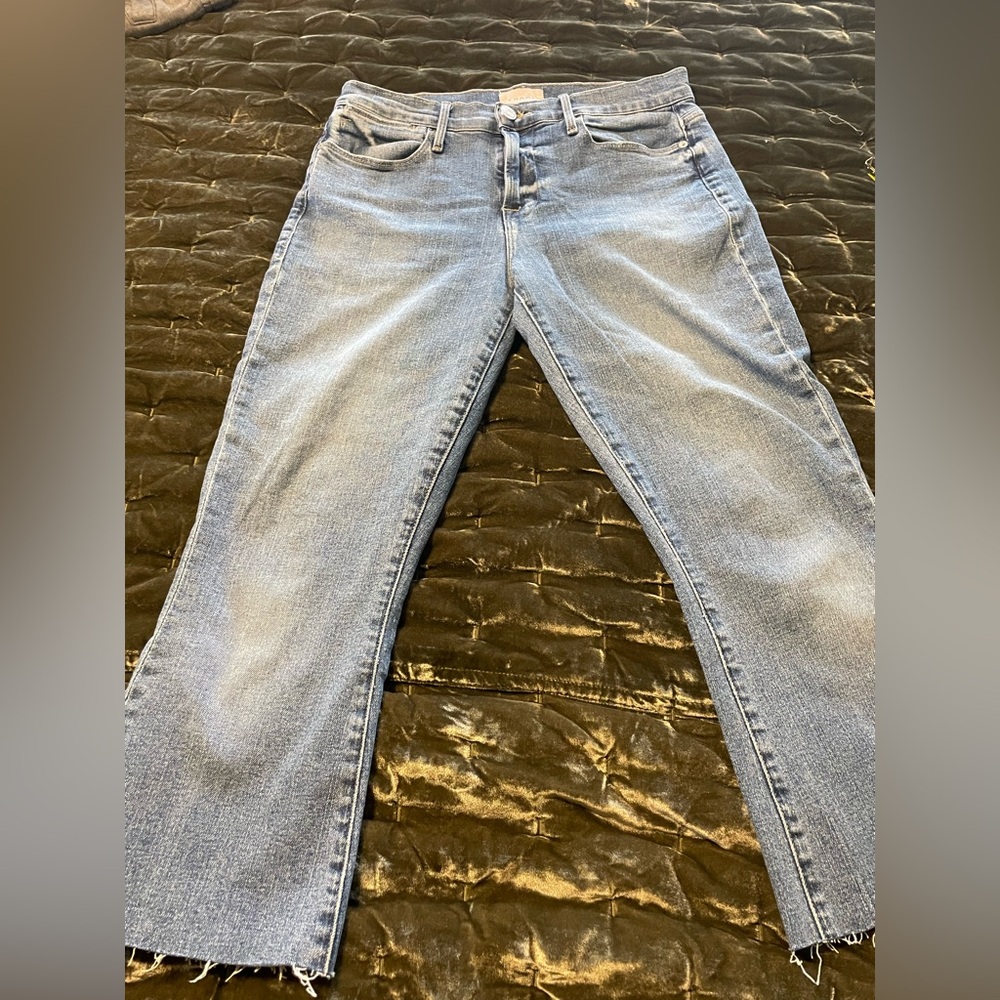 Frame Denim Light Blue Straight Leg Jeans